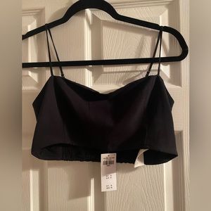 Abercrombie black crop top